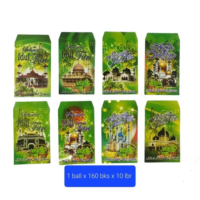 

Amplop lebaran grosiran per Bal (160 pak - 1600 lembar) - masjid