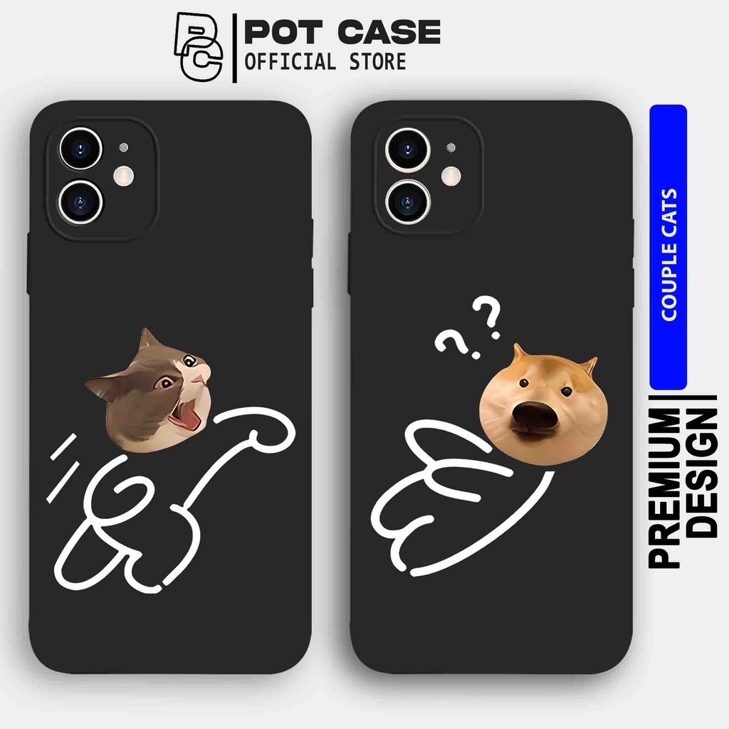 CaseCouple Cat Cute PO359 Samsung A14 A54 A20S A03 A03S A11 A13 A23 A32 A22 A51 A52 Softcase Silikon