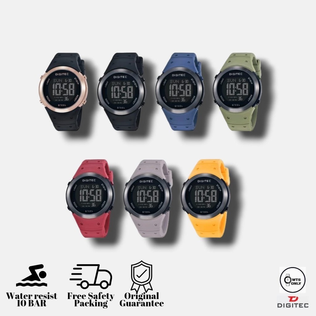 Jam Tangan Digitec Steel DGS-5185T / DGS 5185 Original