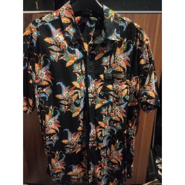 Original Baju Batik Friday Jakarta Kemeja Pantai Hawaiian Shirt Size L/XL