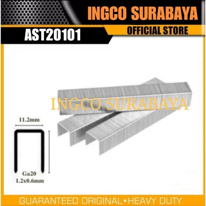 

INGCO AST20101 CROWN STAPLES U 10MM REFILL ISI STEPLES TEMBAK U10