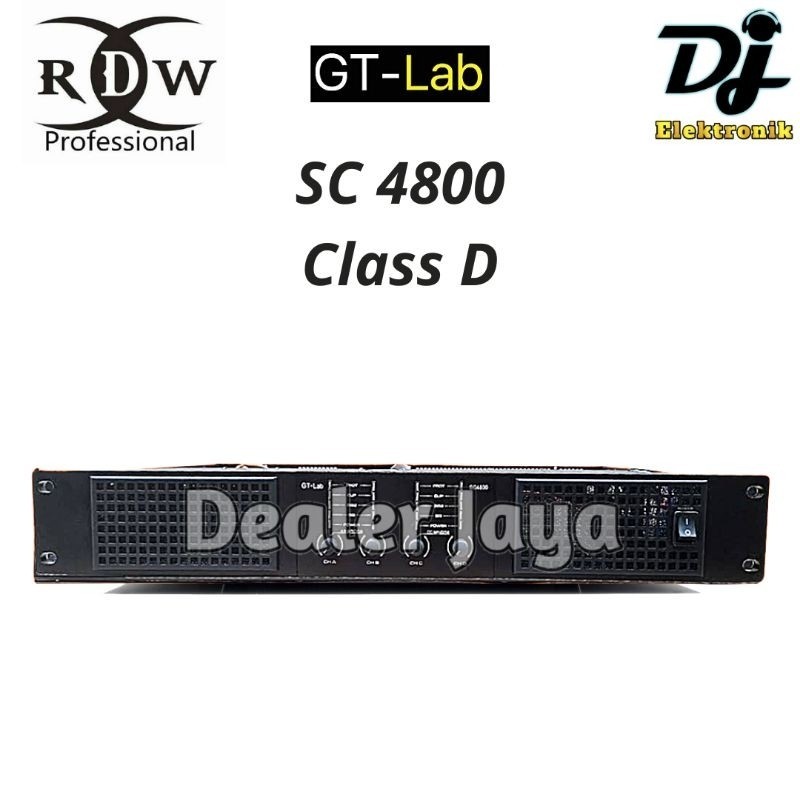 Power Amplifier GT Lab RDW SC 4800 / SC4800 - 4 channel