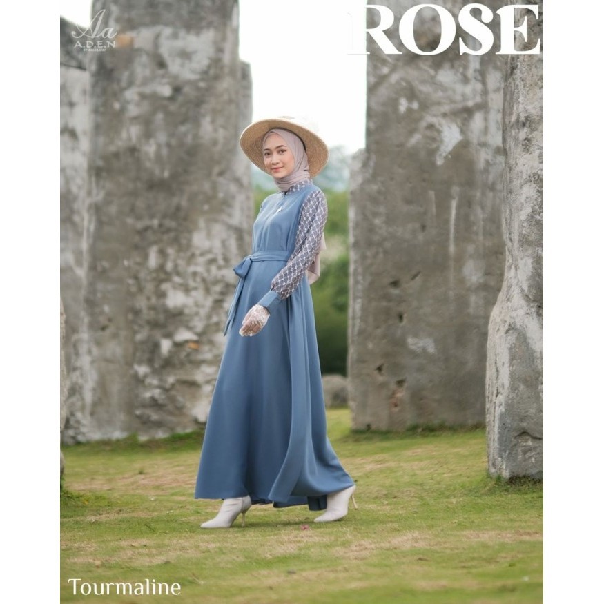 Gamis Rose series by Aden Hijab - Golden Olive, M