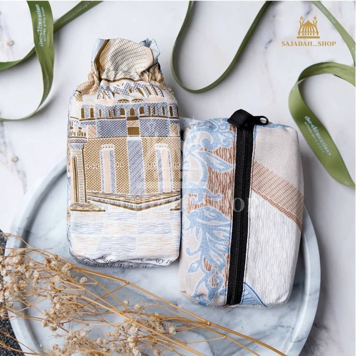 Sajadah Motif Abu Dhabi Turkey Warna  Grey Moca