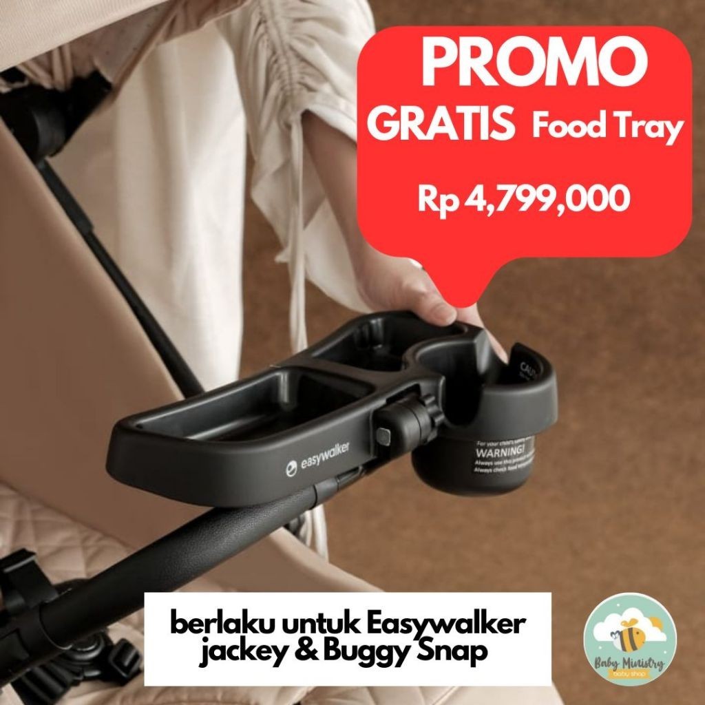 NEW DISKON 70% READY STOCK  EASYWALKER MINI BUGGY SNAP FREE Food tray / EASY WALKER BUGGY SNAP / EAS