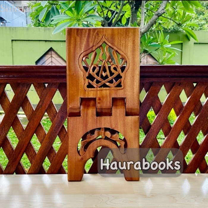 

Rekal Alquran Ukir 20 Cm. Rehal, Lekar Al Qurana - 18 x 39 cm murah
