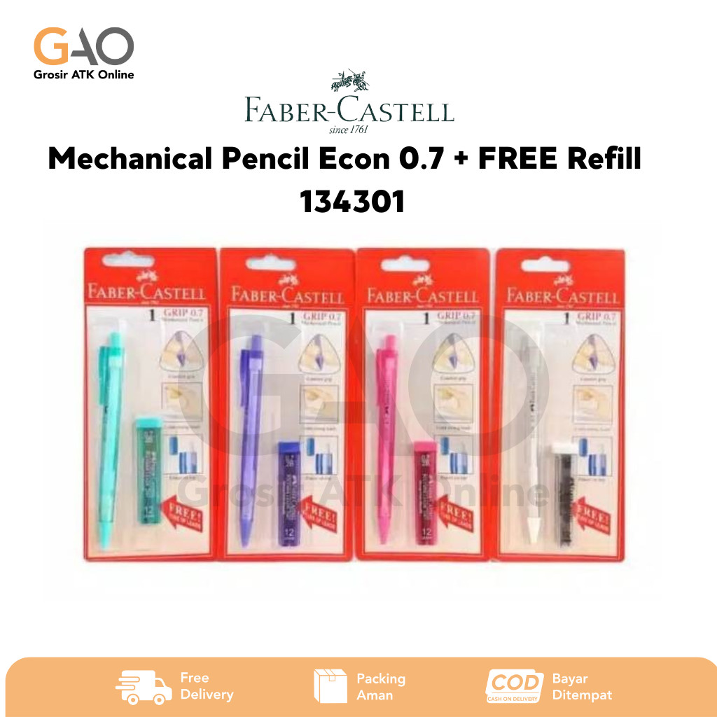 

Mechanical Pencil Econ 0.7 + FREE Refill Faber-Castell 134301