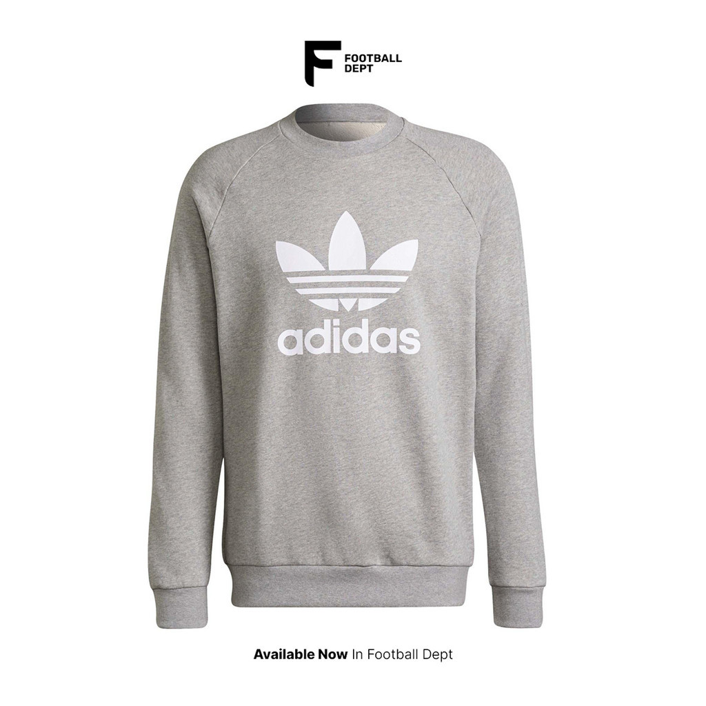 ADIDAS CLASSIC TREFOIL CREWNECK SWEATSHIRT H06650 Sweater Pria ORIGINAL