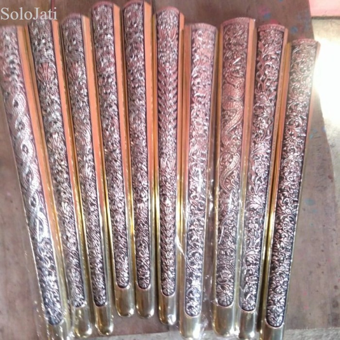 

pendok slorok solo tebal 0.5mm handmade Antik