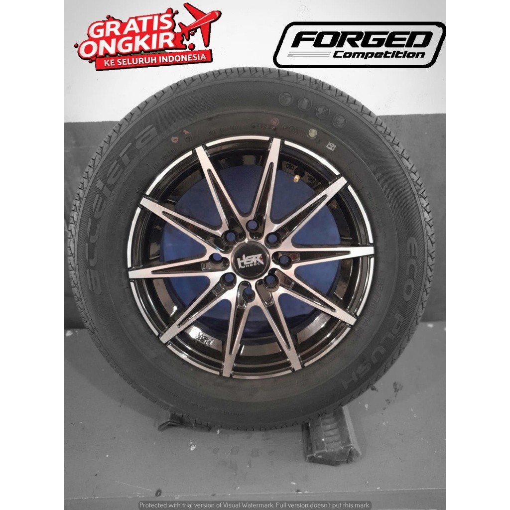 Paketan velg dan ban ring 14 lebar 6 dan ban 185 70 r14 merek accelera ecoplush