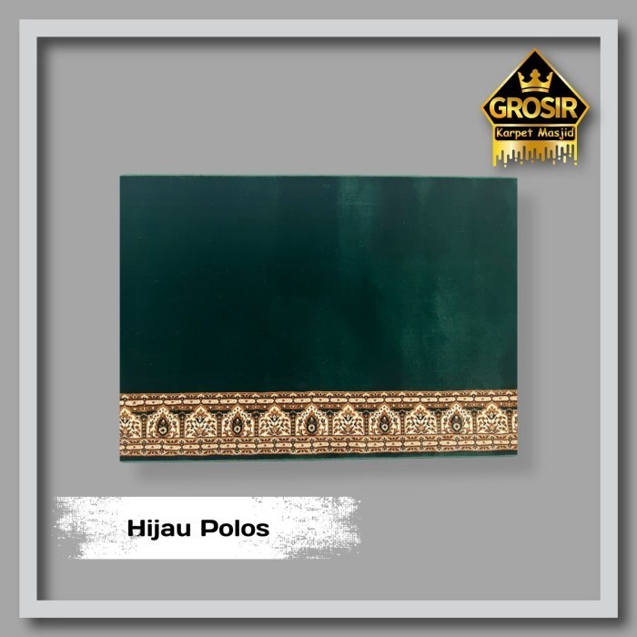 Karpet Masjid Al Maqbul Tebal 15mm Meteran / Karpet Sajadah - Merah Polos