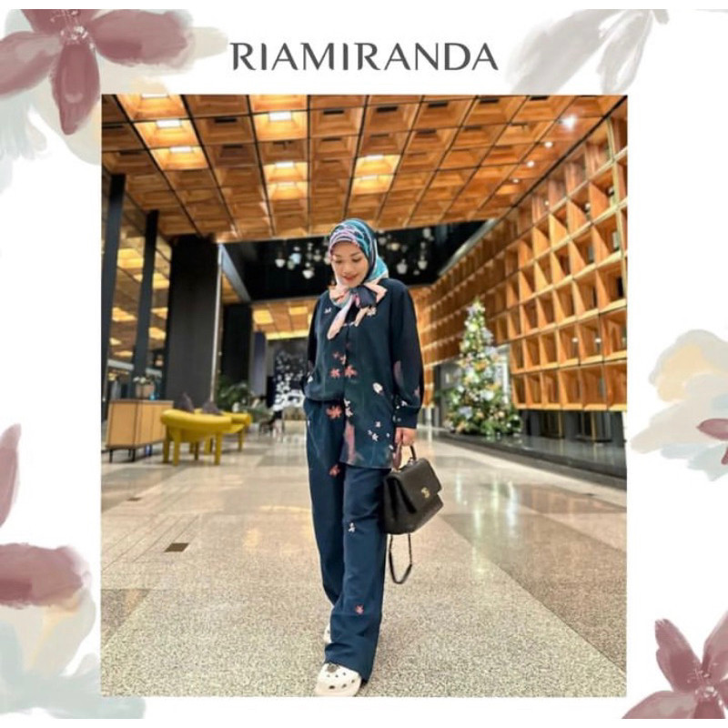 BAJU LEBARAN COUPLE KELUARGA SARIMBIT MURAH PREMIUM / NASH SET RIA MIRANDA (ONE SET: ATASAN & CELANA