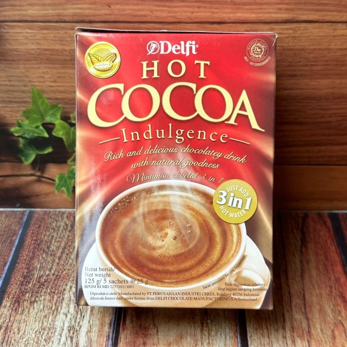 

[BOX] Delfi Hot Cocoa / Minuman Coklat Premium - 125G (5 Sachets)