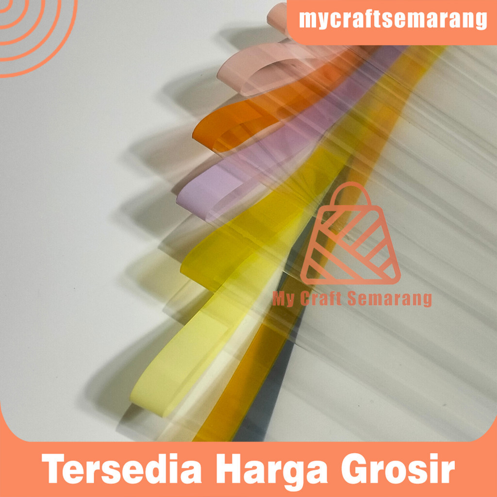 

Cellophane Kertas Buket Transparant Line Color