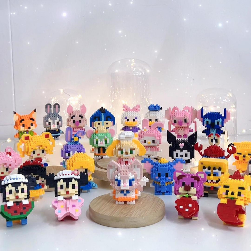 Mainan Susun Balok Karakter Lucu BRICKS NANO PUZZLE 3D LEGO MINI