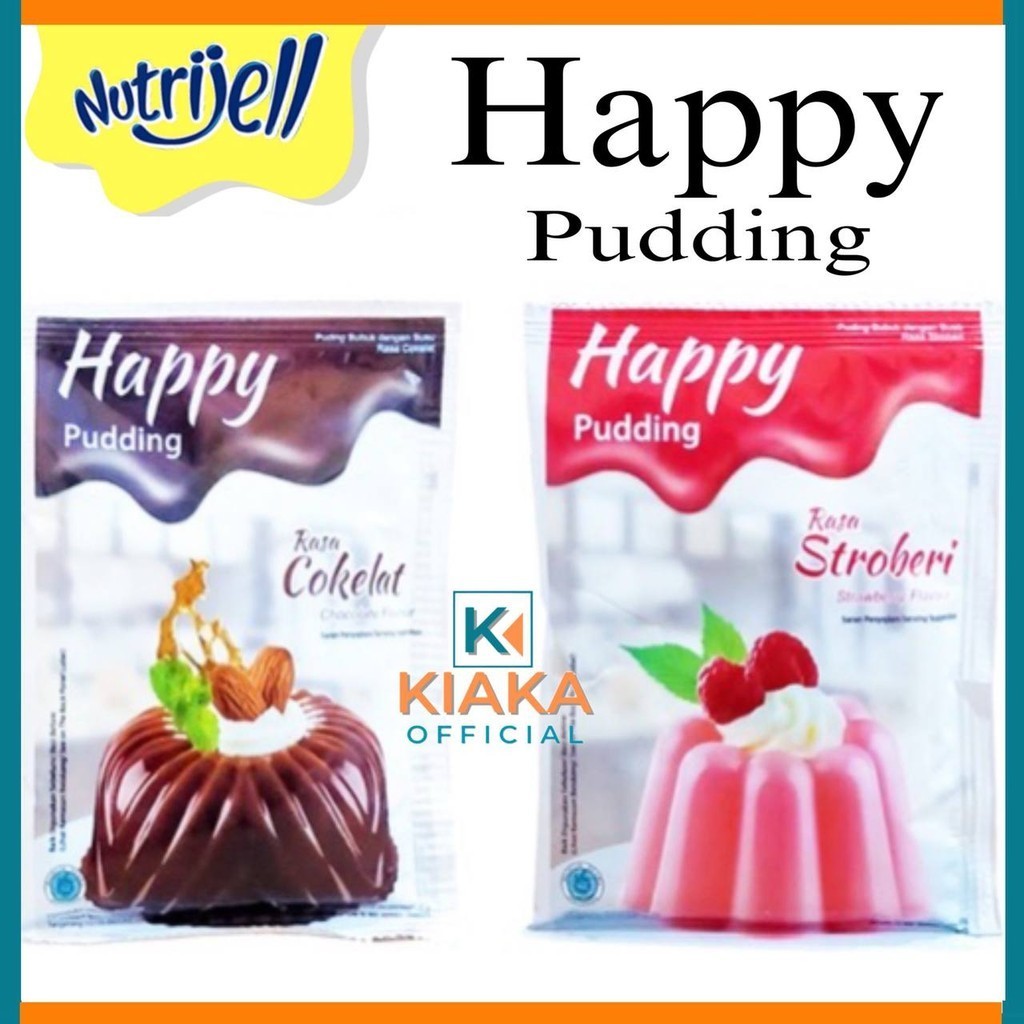 

NUTRIJEL HAPPY PUDDING 60gr COKLAT STRAWBERRY PUDING SUSU