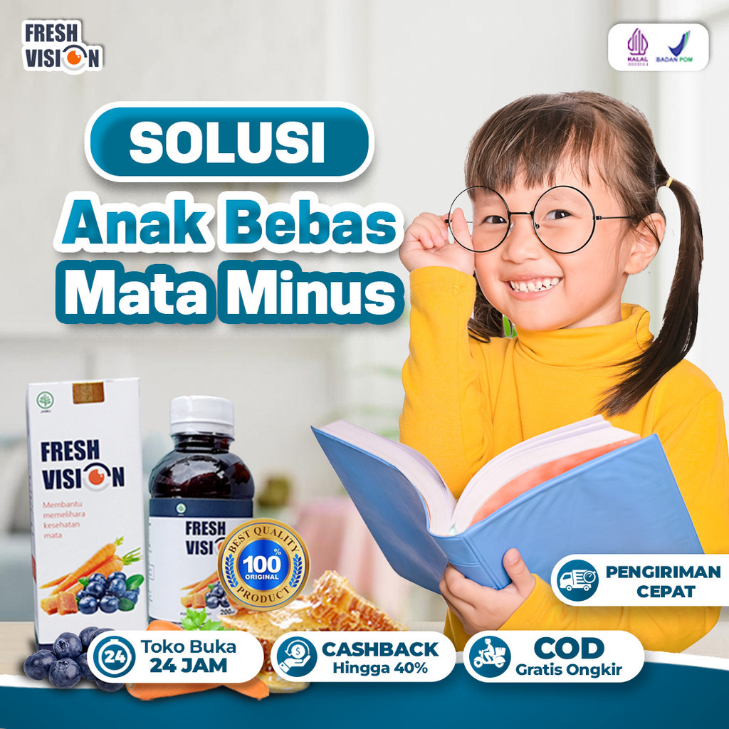 Madu Fresh Vision || Fres Pres Fision Pision Multivitamin Ampuh Atasi Masalah Mata Cegah Mata Merah 