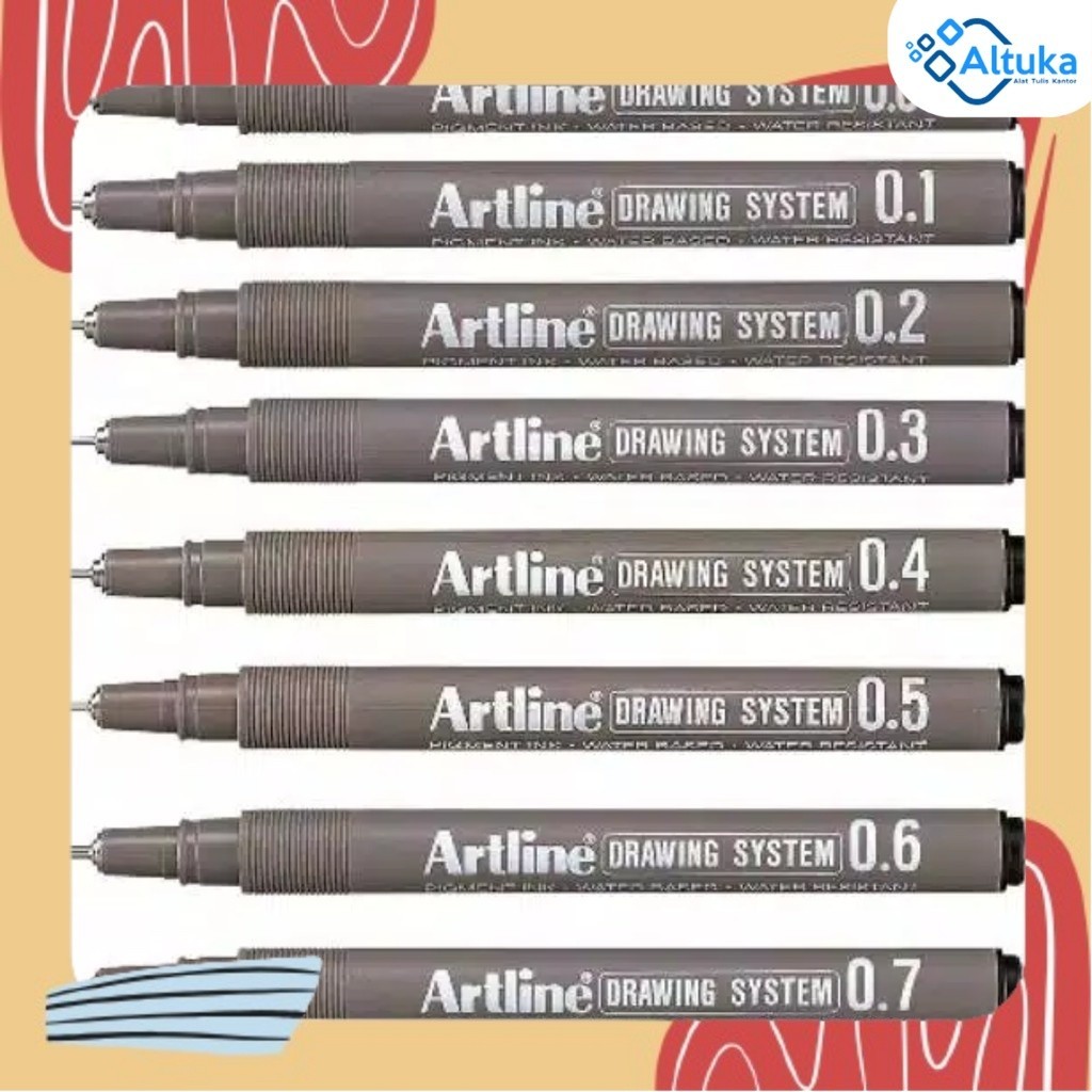 

Artline Drawing / Drawing Pen / Pen / Ballpoint Gambar 005-08 mm