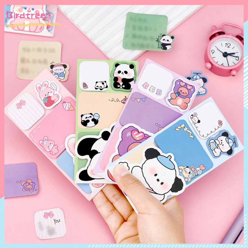 

COD Sticky Notes lembar Sticky Note Buku Stiker Catatan Kombinasi Hewan Kartun Buku Memo Lucu BS