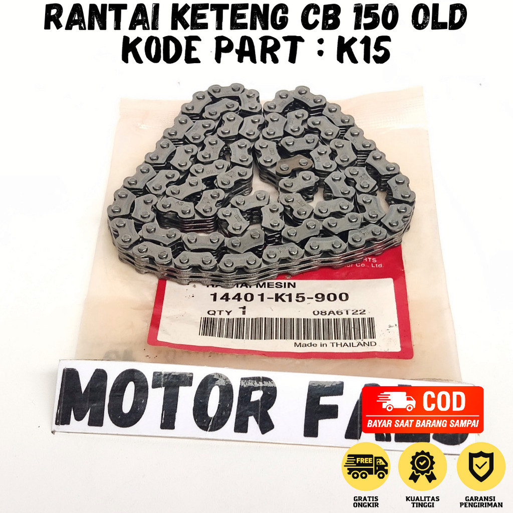 Rantai Keteng CB 150R / Rantai Keteng Sonic New / Rante Keteng CBR 150 R / Rantai Keteng Supra GTR