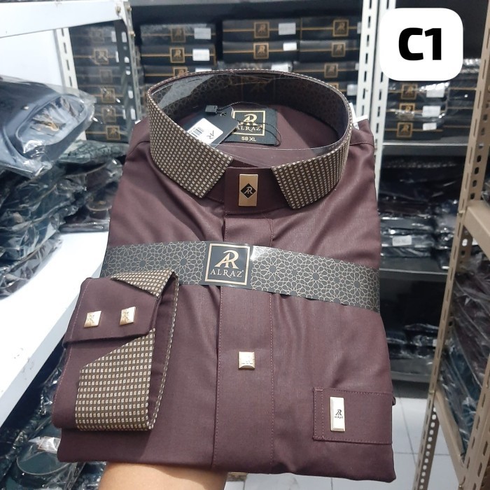 Jubah/ Gamis Pria Katun  Lengan Manset + Jubah Al Raz Abrisam - C5