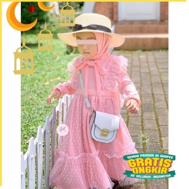 Gamis Camelia free hijab/nude yellow kuning mustard