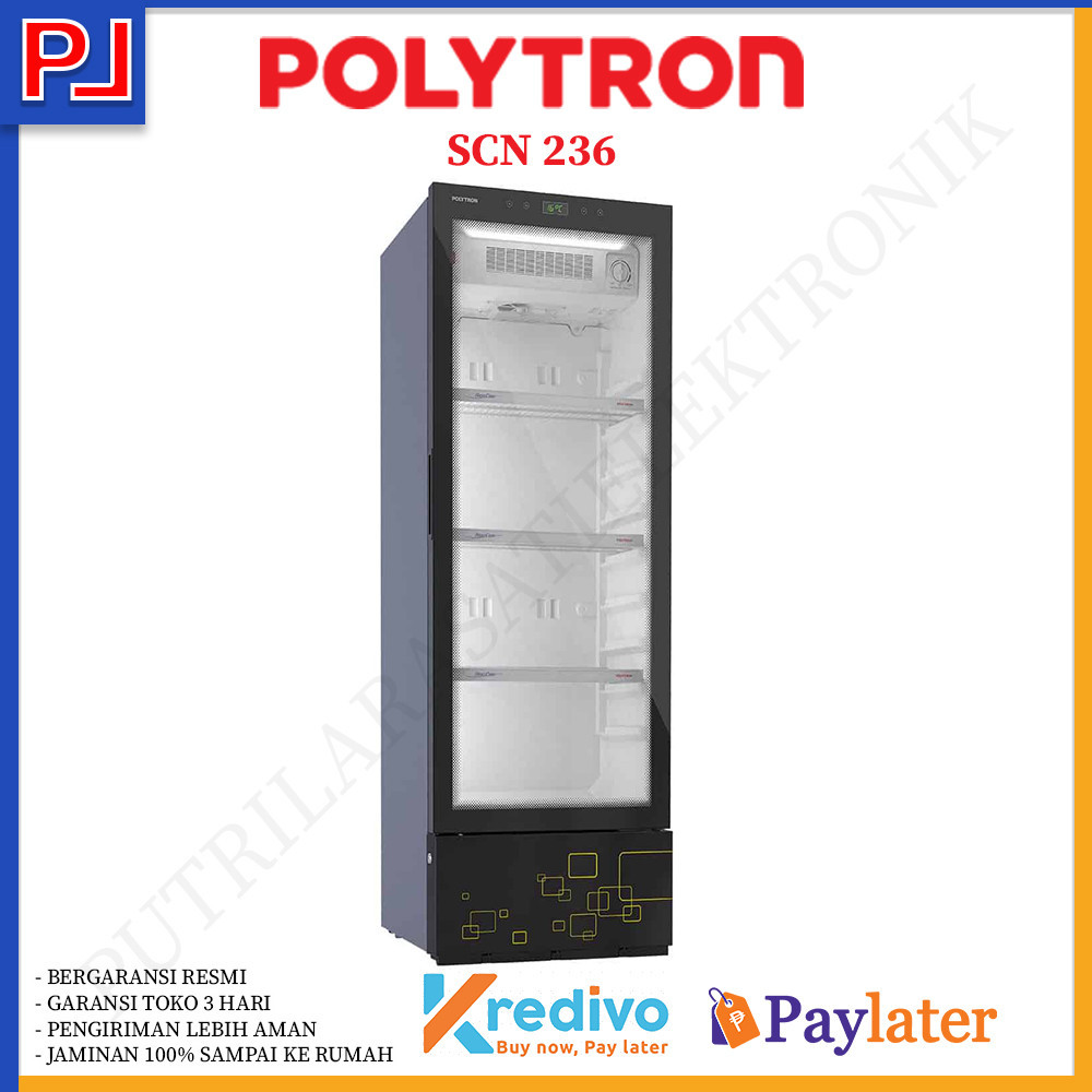 SHOWCASE 4 RAK POLYTRON SCN-236 TERBARU BANDUNG, JAKARTA & JAWABARAT