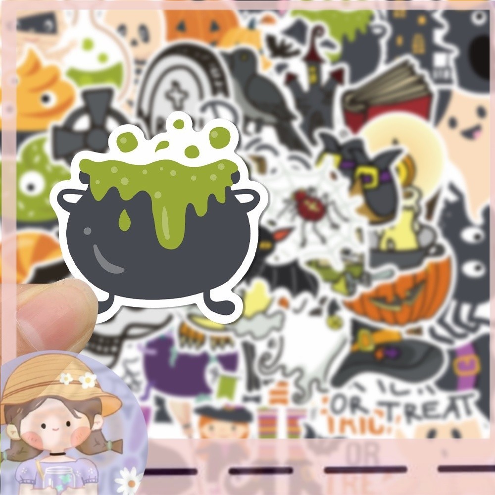 

PROMO25pcs Stiker Desain Halloween Tahan Air Untuk Dekorasi notebook HELLO.NUZA