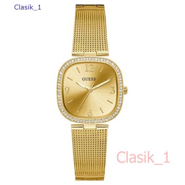 Original 100% GUESS GW0354L2  TAPESTRY Jam Tangan Wanita  Mesh Gold