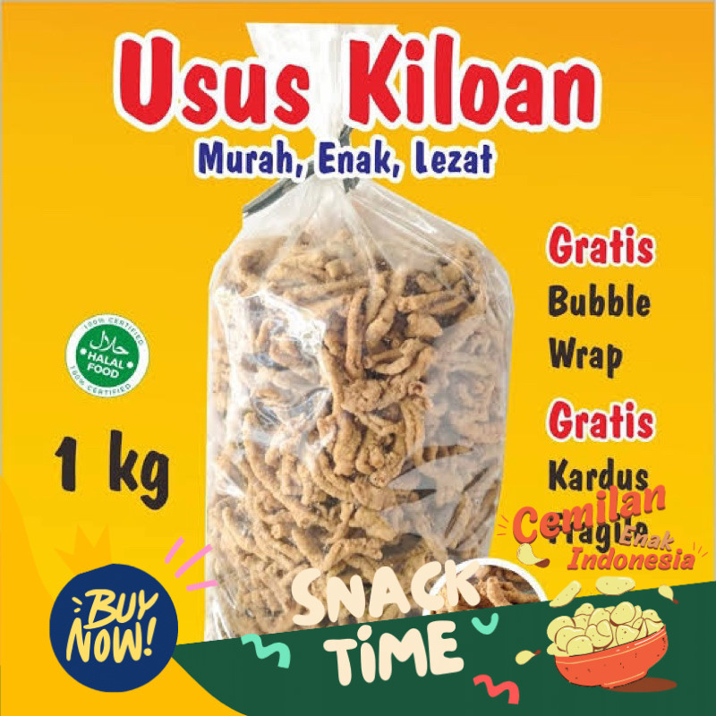 

Special Diskon KERIPIK USUS KRISPI 1 KG (HARGA GROSIR) (ORIGINAL / PEDAS DAUN JERUK / BALADO / KEJU)