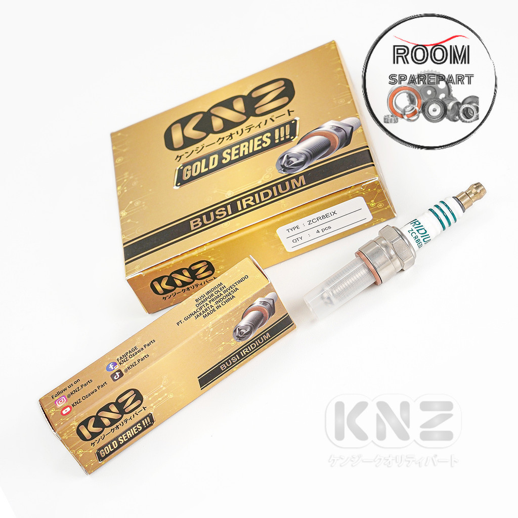 Knz Busi Iridium Busi Racing Harian Iridium ZCR8EIX PULSAR NINJA VIXION GTS SONIC SATRIA JUPITER MX 
