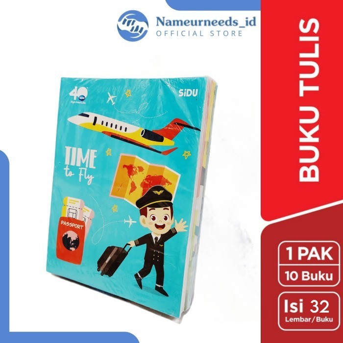 

Buku Tulis SiDU 32 Lembar 1 Pack isi 10 Buku