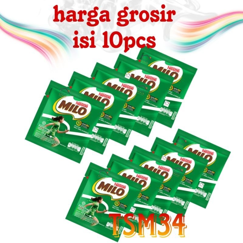 

(isi10pcs) MILO ACTIV-GO / susu bubuk sachet Milo activ-go 22g ( isi 10 pcs )