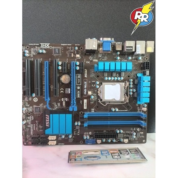 Motherboard PC Gaming Merk Msi Z77A - G43 Socket 1155 4 Slot Ram usb 3.0 Mantap