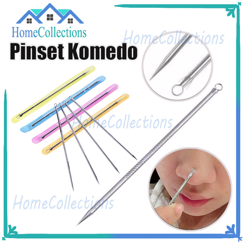 Jarum Penusuk Komedo/Jarum Blackhead Stainless Steel/Alat Pencetan Jerawat