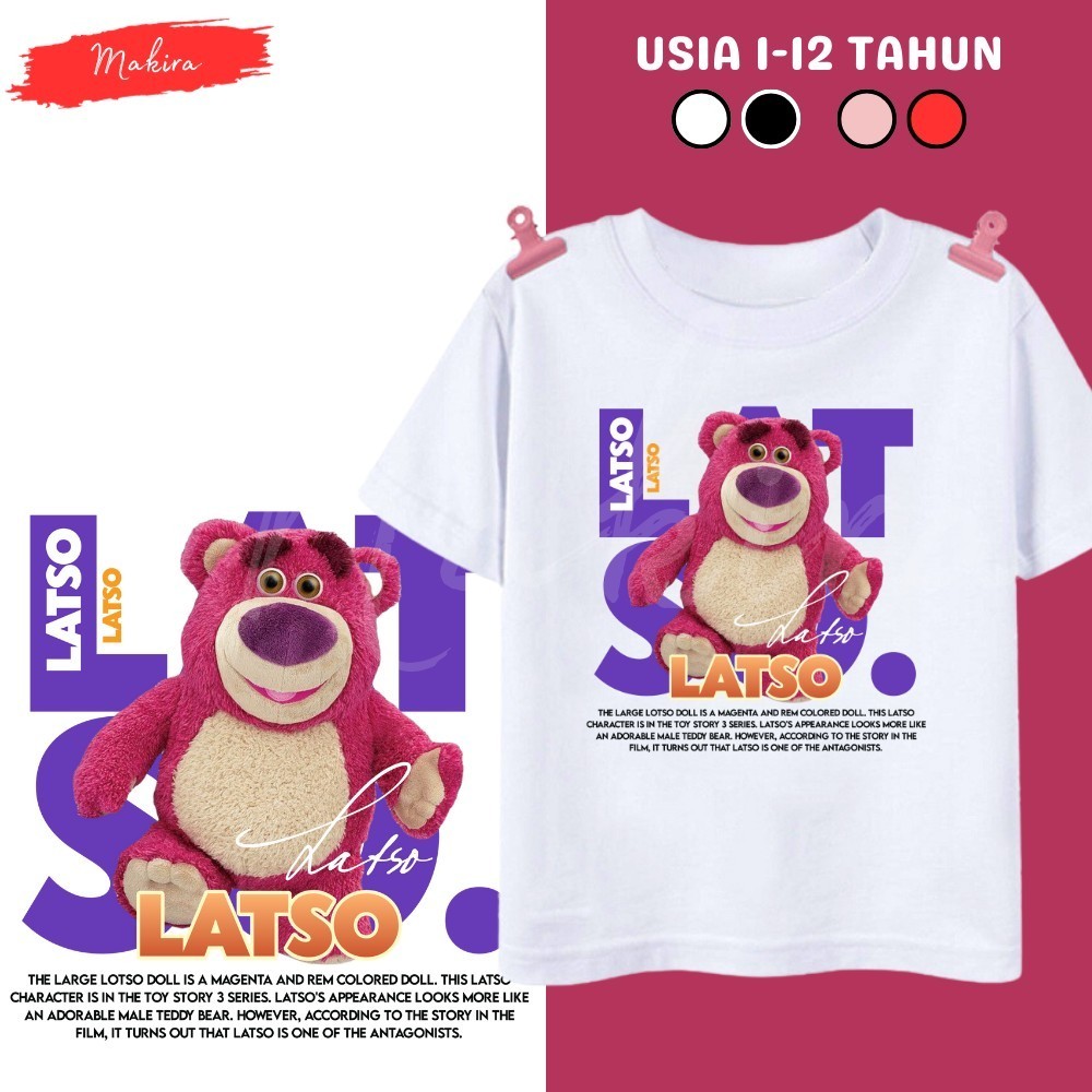 Baju Kaos Anak Terbaru Unisex Untuk Laki Laki Perempuan Cewek Cowok Rekomendasi Usia 1-12 Tahun PAUD