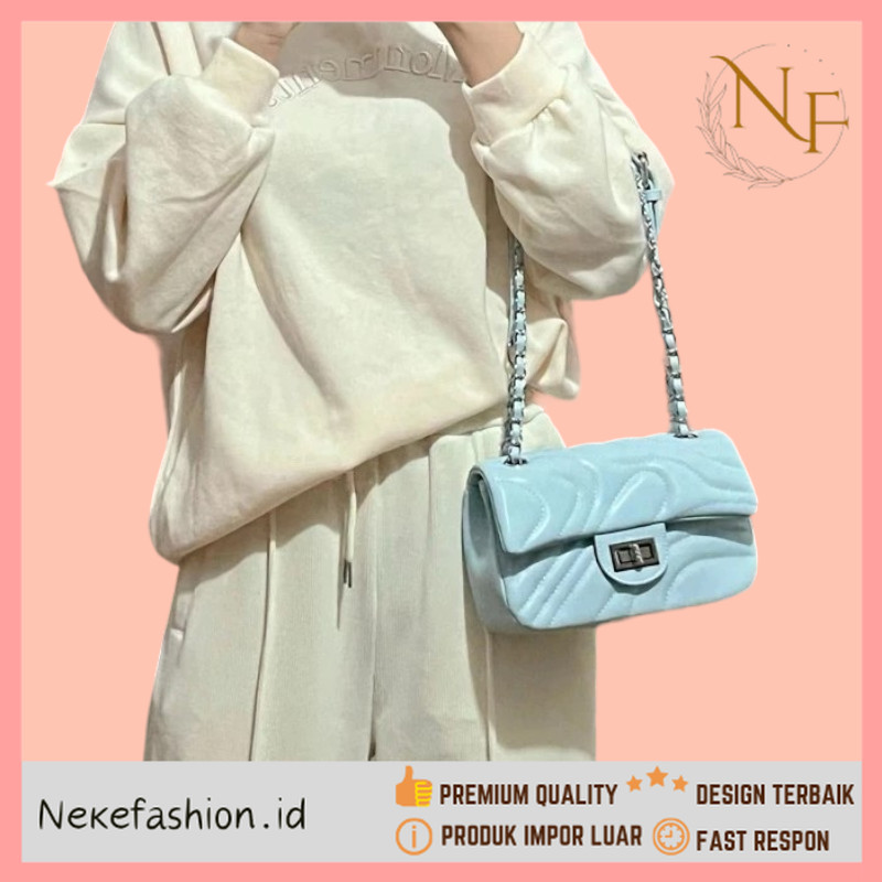 NEKE FASHION Premium Kualitas - Tas Rantai Cewek Tas Rantai Wanita Tas Selempang Wanita Tas Selempan