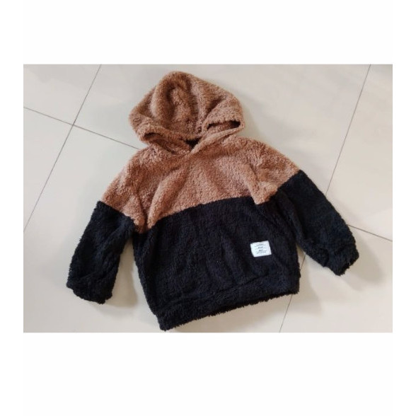 BAJU ATASAN HOODIE SHEIN CHOCO BLACK ANAK LAKI LAKI