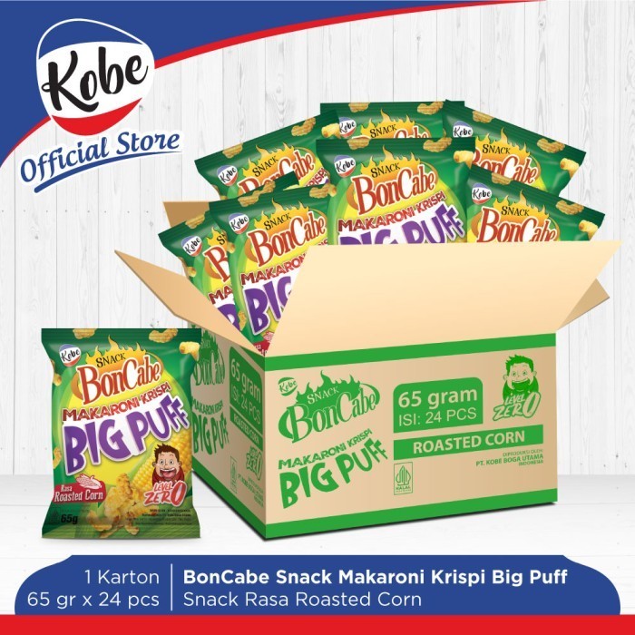 

AST Kobe Snack Boncabe Makaroni Krispi Big Puff Rasa Roasted Corn - 1 Kart