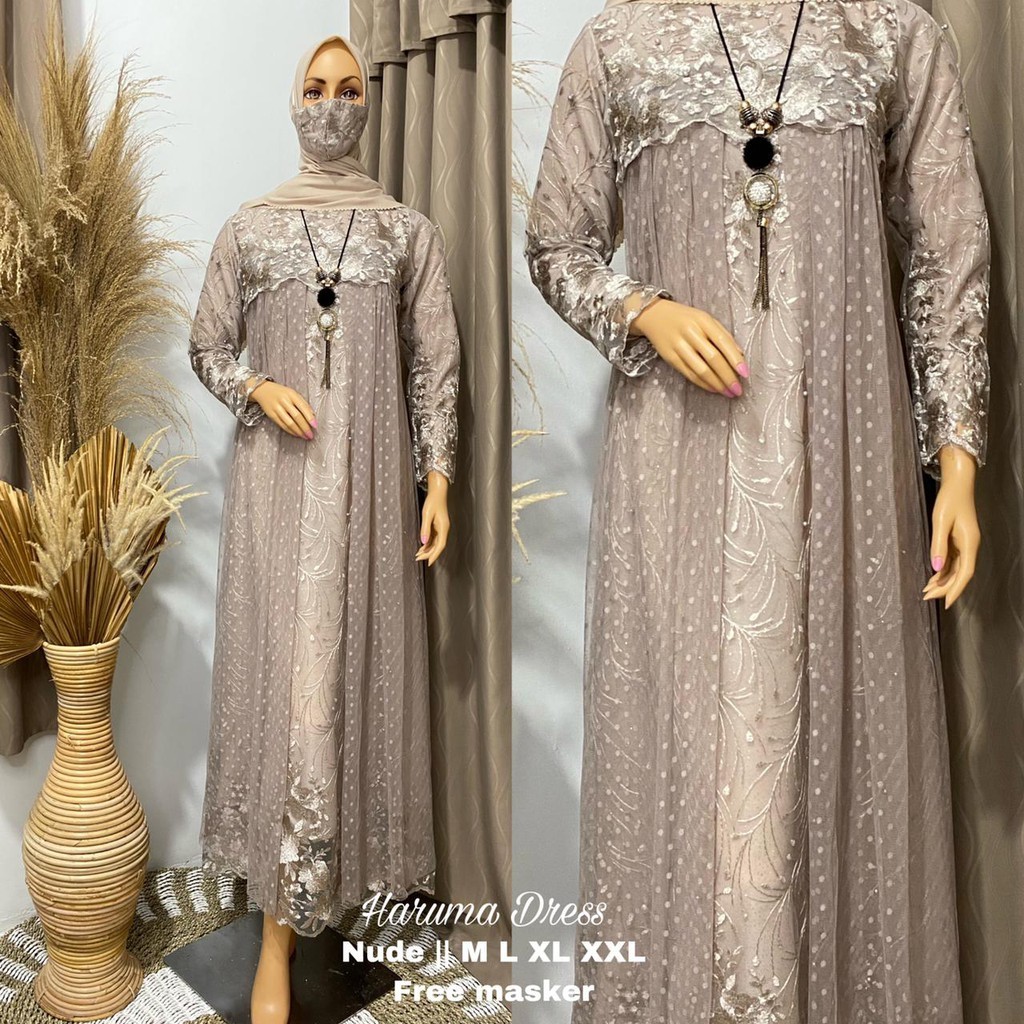 GAMIS TILE DOT | GAMIS | GAMIS PESTA | GAMIS TILE | GAMIS TUTU | GAMIS BRUKAT | DRESS KONDANGAN