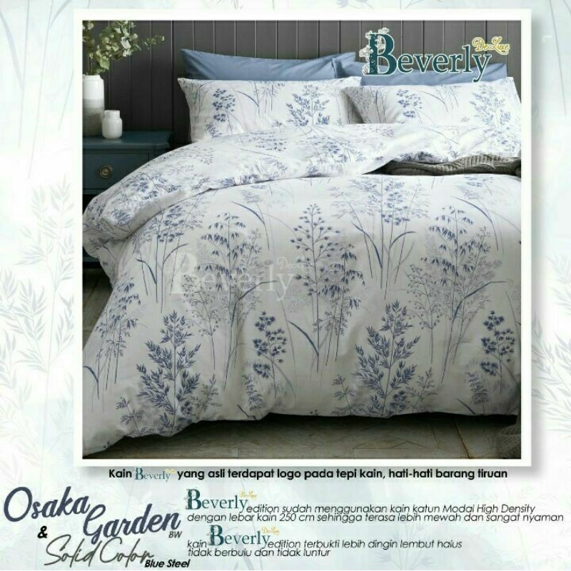 Sprei anti geser katun beverly motif OSAKA GARDEN