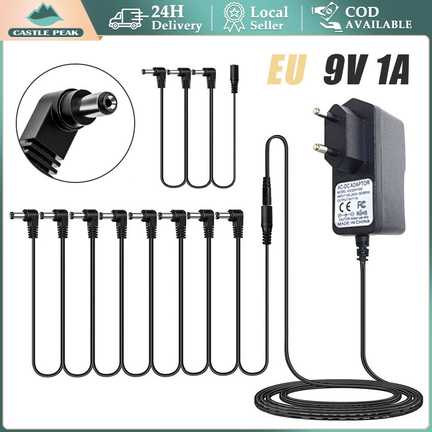 Adaptor Efek Gitar 8 chanel Power supply DCTank Avtpedals 9v Negative Center