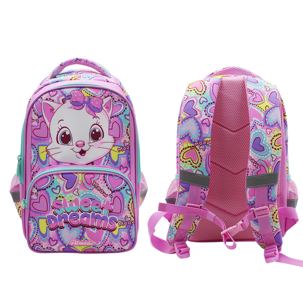 

Tas Punggung Kartun Kucing Lucu 2024 Desainer Baru Ransel Merah Muda untuk Anak-anak