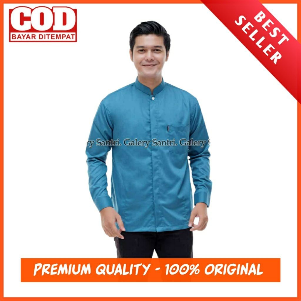Koko Pria Dewasa / Baju Koko Pria Lengan Panjang Polos / Koko Yamani Premium / Koko Polos Lengan Pan