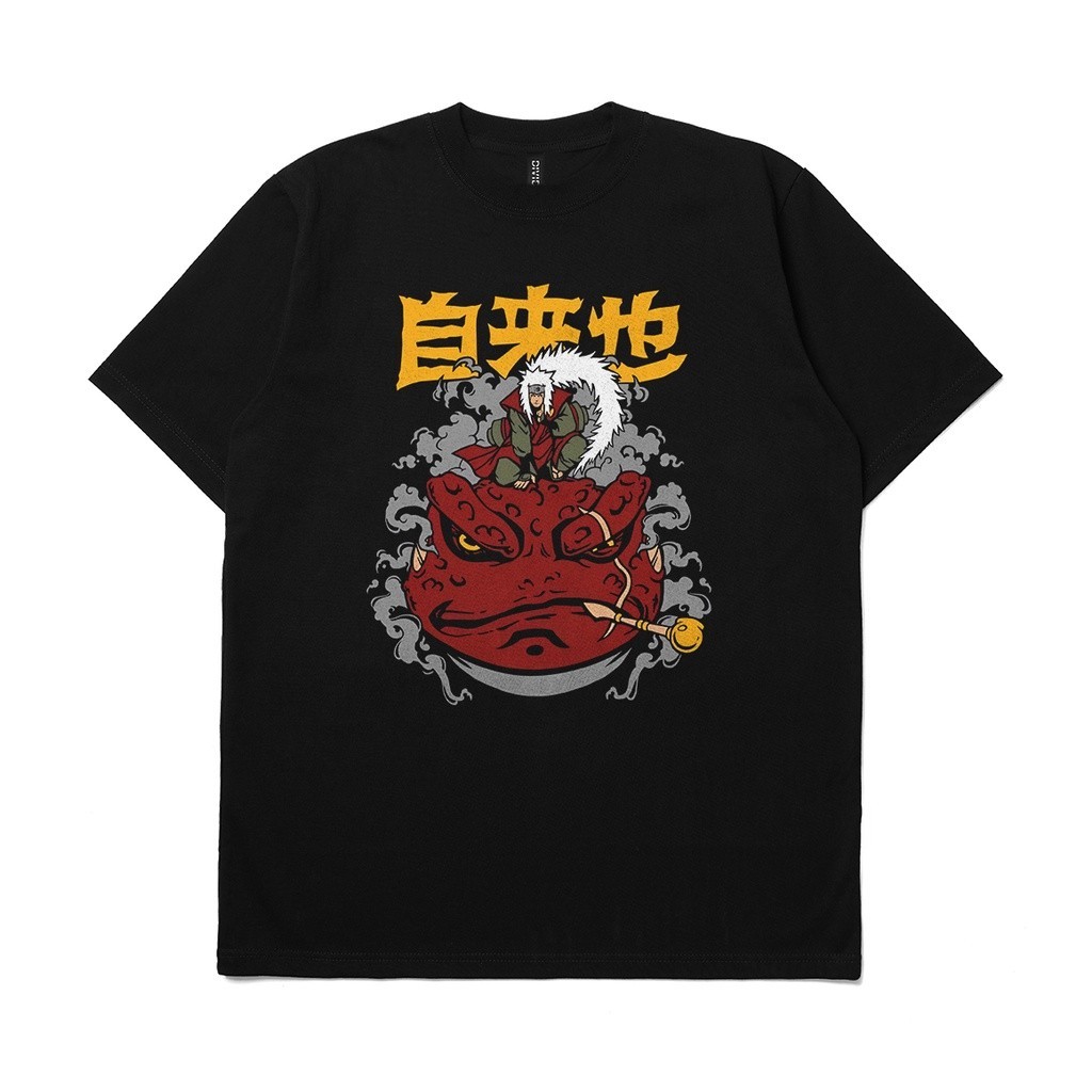 Rockstar T Shirt Naruto Jiraiya Gamabunta Kaos Bahan tebal Cotton Combed 24s