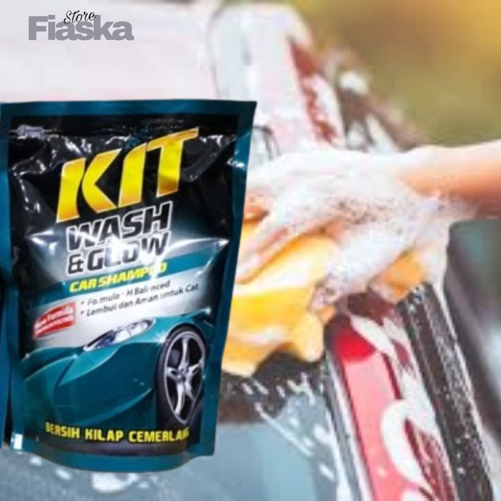 KIT WASH AND GLOW 400ml  SHAMPOO CUCI MOBIL MOTOR LEMBUT HALUS BIKIN KILAP
