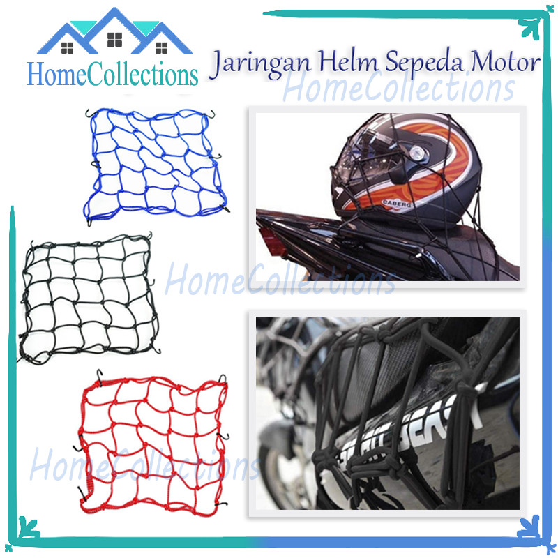 Jaring Helm Motor/Cargo Net Helm/Tali Jala Jok Pengikat/Jala Jaring Ikat Helm Mantel