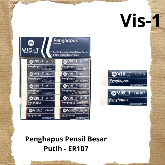 

Penghapus Pensil / Eraser Vis-1 Putih Besar - ER107 Satuan