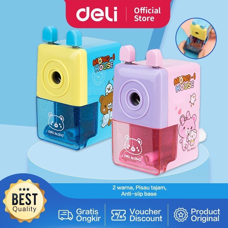 

BOBOMART X Deli Rautan Putar Ekstra Tajam tahan lama anti slip berdiri stabil di meja E0642