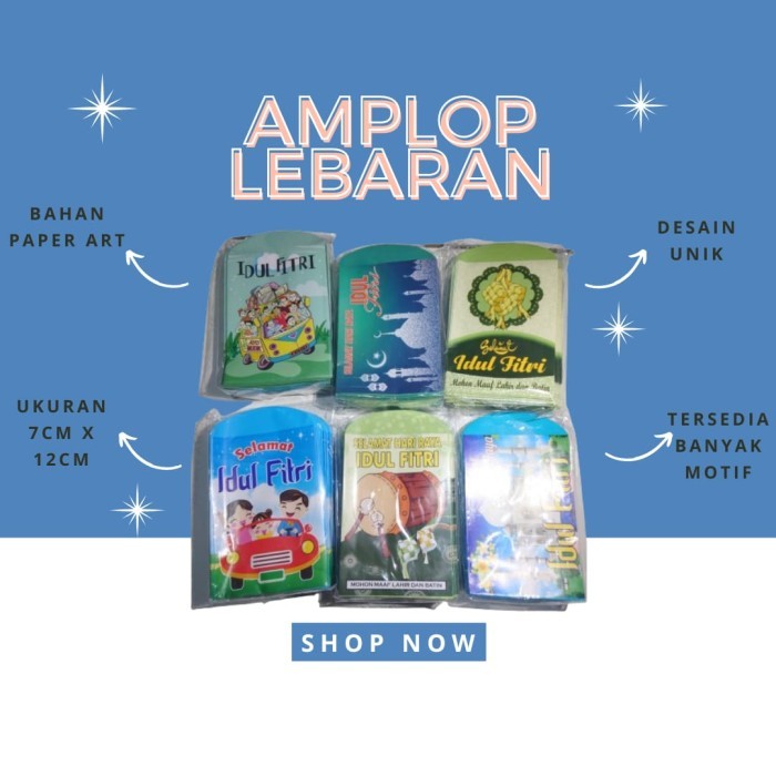 

NIRMALA Amplop lebaran lucu isi 100 lembar